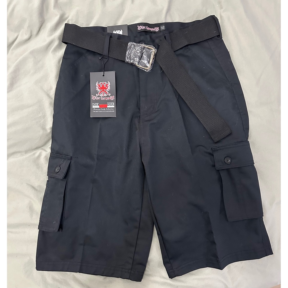 Blac Lacquer Cargo Shorts Classic Fashion Premium Collection Size 32